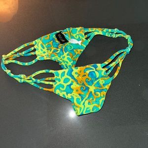 Green tropical skimpy Indah bottoms size small